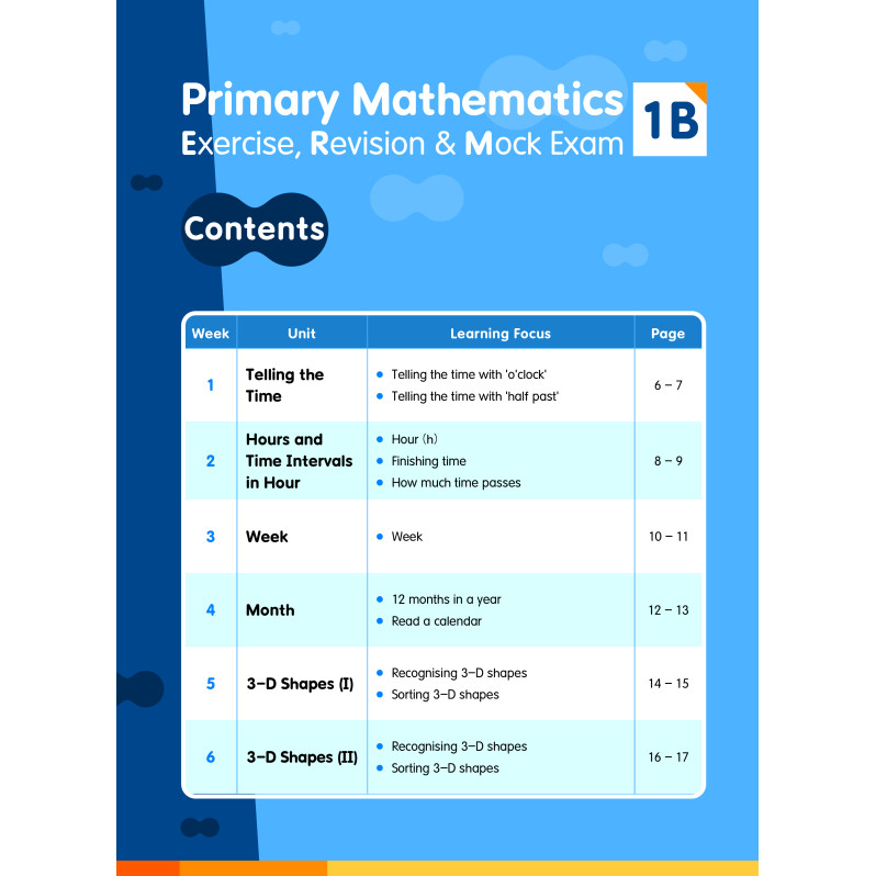 【多買多折】Primary Mathematics:Exercise,Revision & Mock Exam 1B